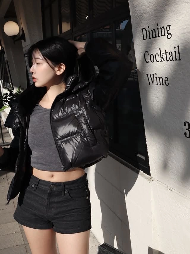 겨울에도 배꼽노출