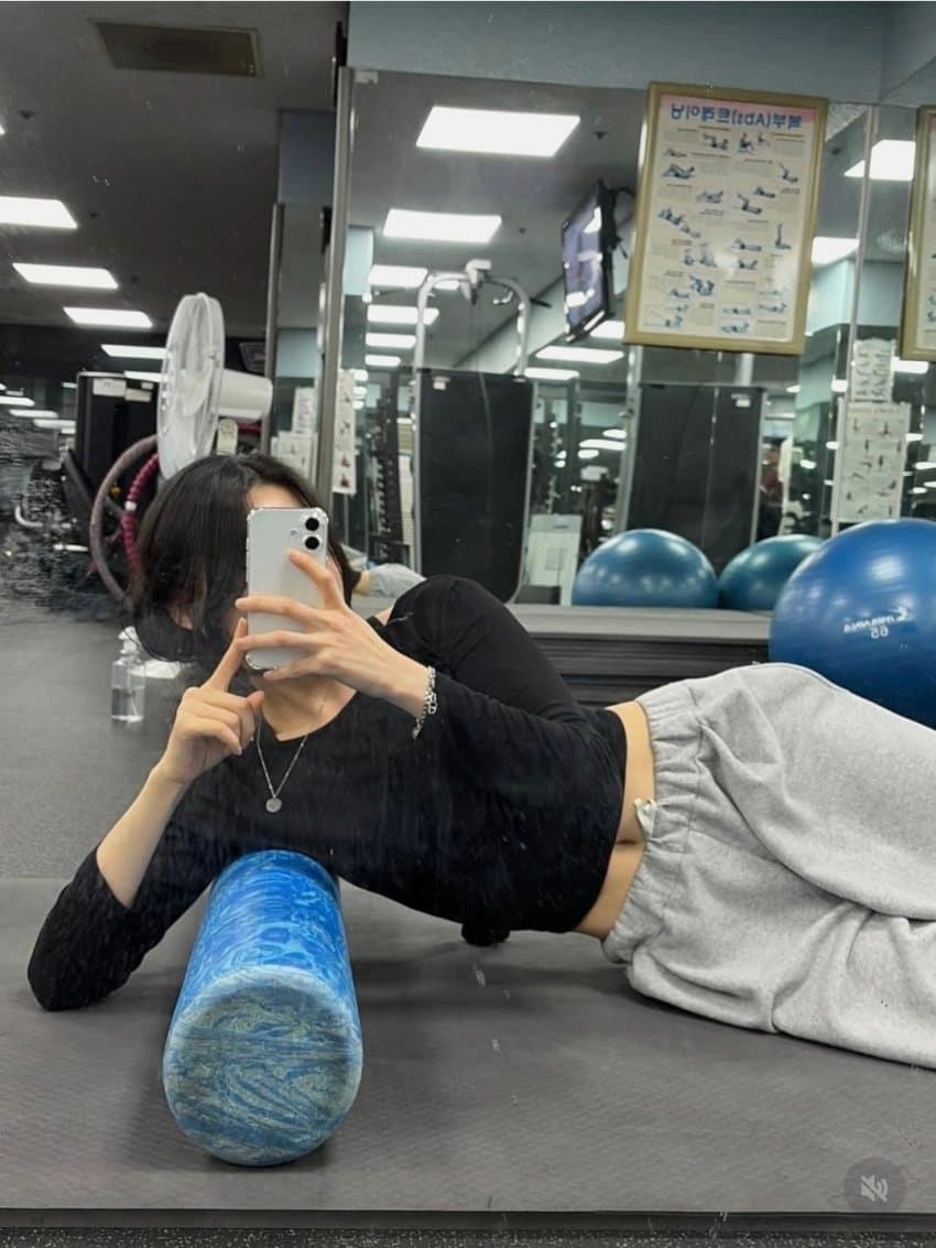 헬스장에서 자연스레