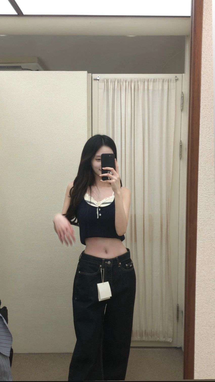 슬랜더 탈의실 거울