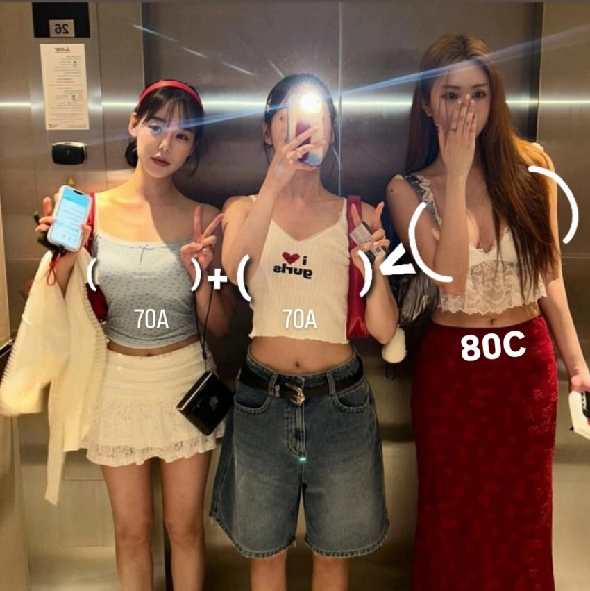 쌍둥이 가슴 합친거 < 친구 가슴