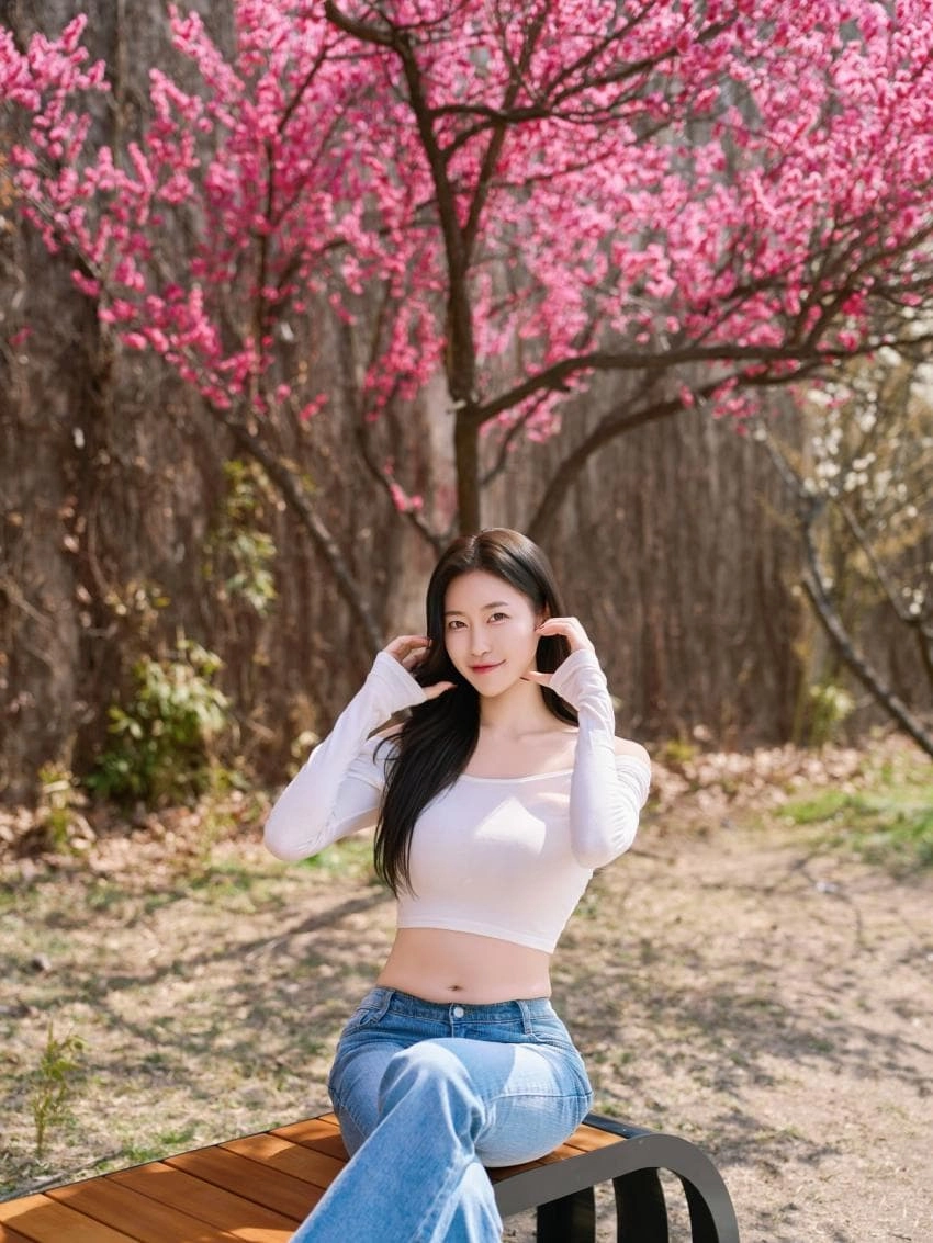 봄나들이 나온 벚꽃녀