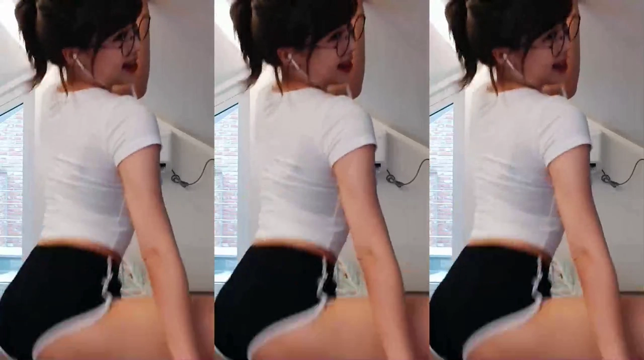 박하악 엉밑살 터진 돌핀팬츠 트월킹 바지가 감당 못 했다